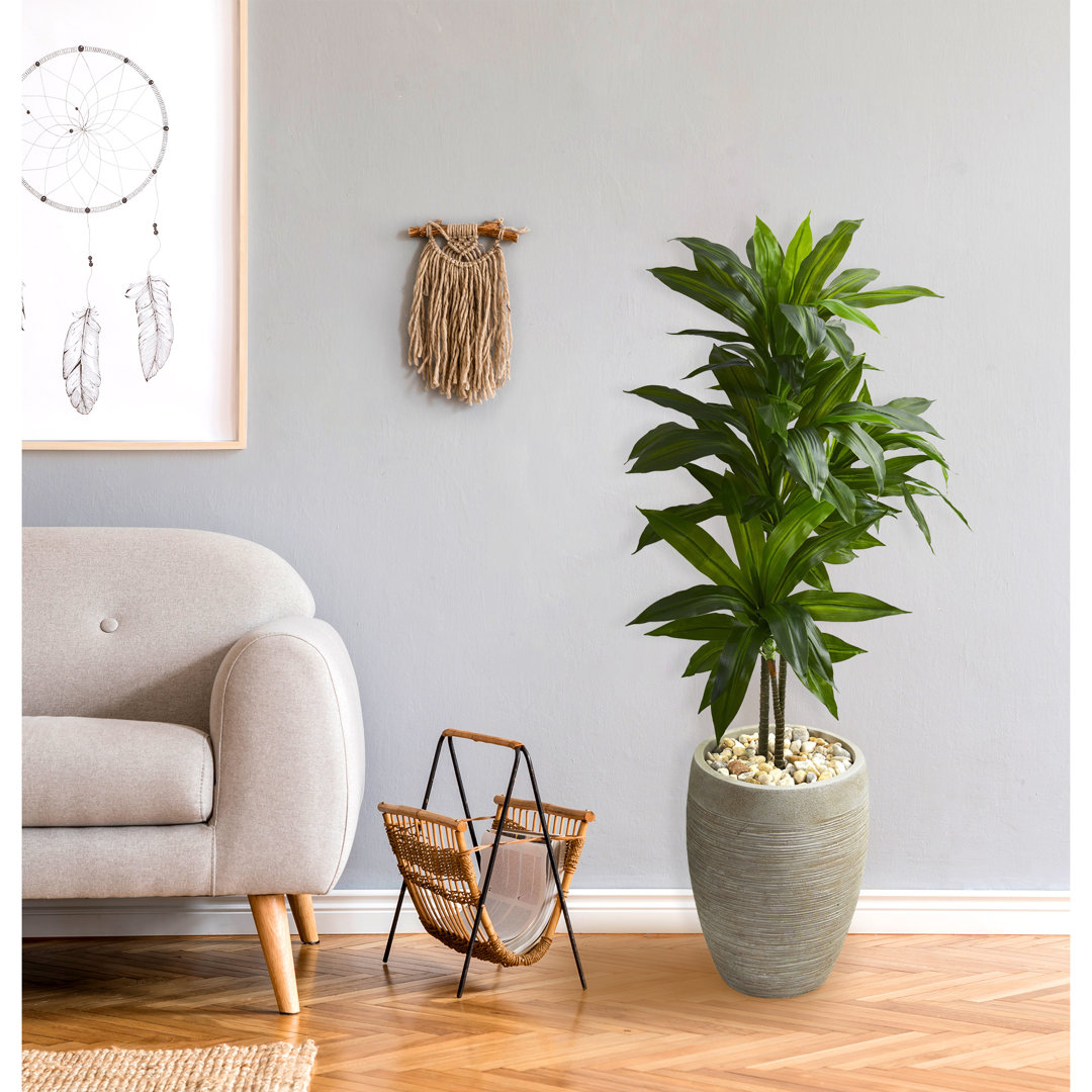 48" H Foliage Plant in Ceramic Planter